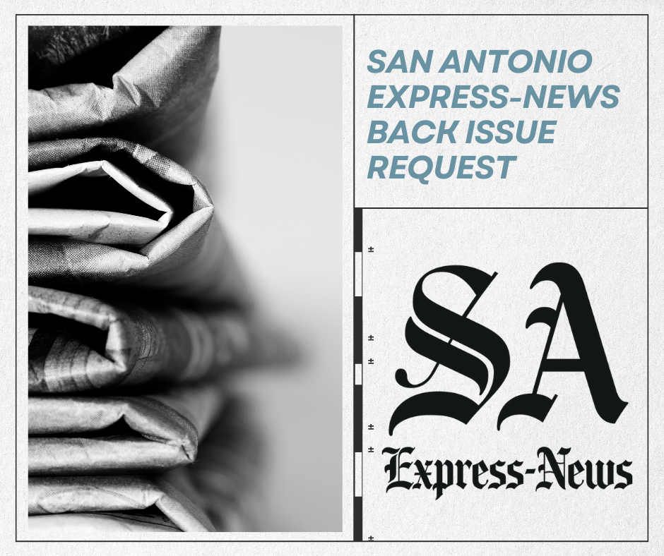 San Antonio Express-News Back Issues
