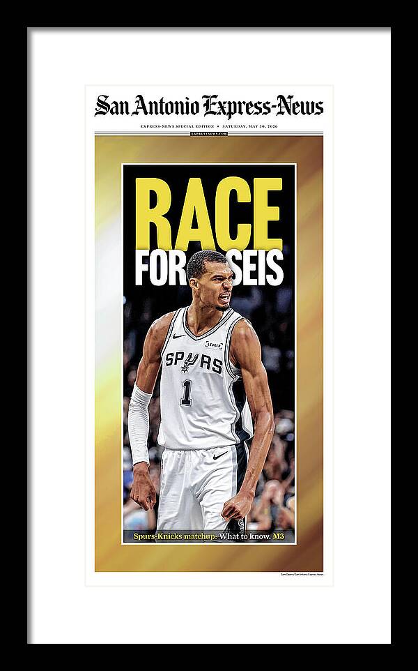 Spurs Race For Seis 2026 NBA Finals - Framed Print