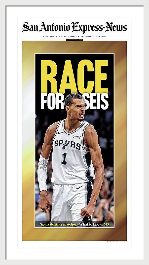 Spurs Race For Seis 2026 NBA Finals - Framed Print