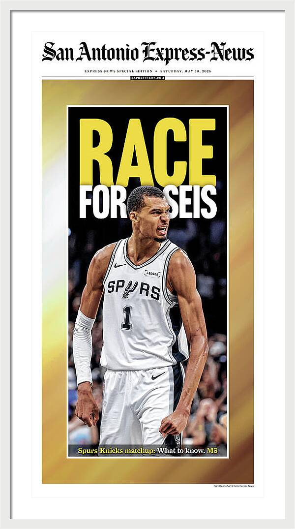 Spurs Race For Seis 2026 NBA Finals - Framed Print