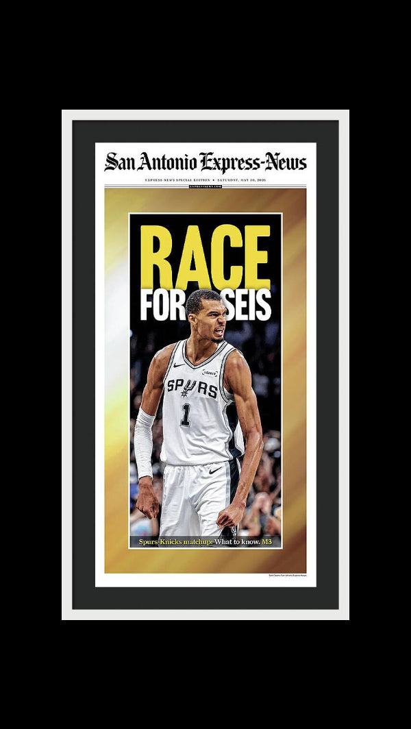 Spurs Race For Seis 2026 NBA Finals - Framed Print