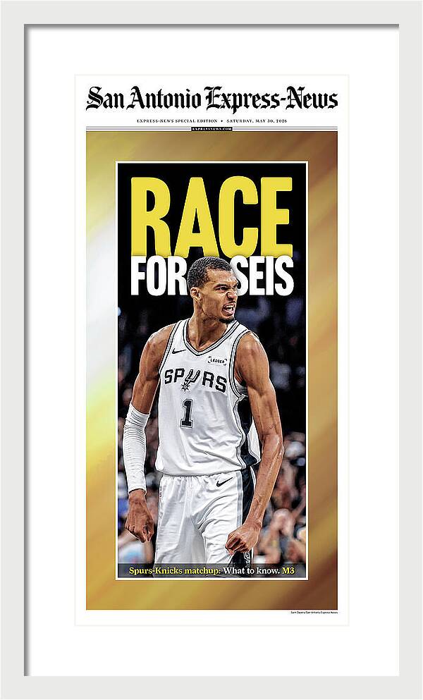 Spurs Race For Seis 2026 NBA Finals - Framed Print