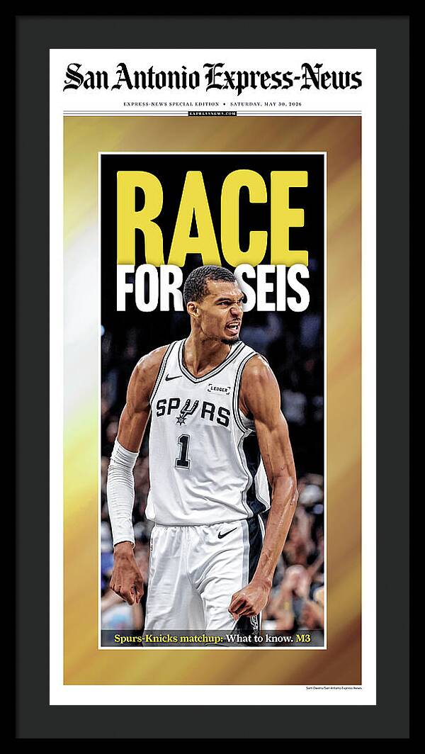 Spurs Race For Seis 2026 NBA Finals - Framed Print