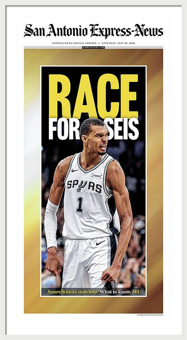 Spurs Race For Seis 2026 NBA Finals - Framed Print