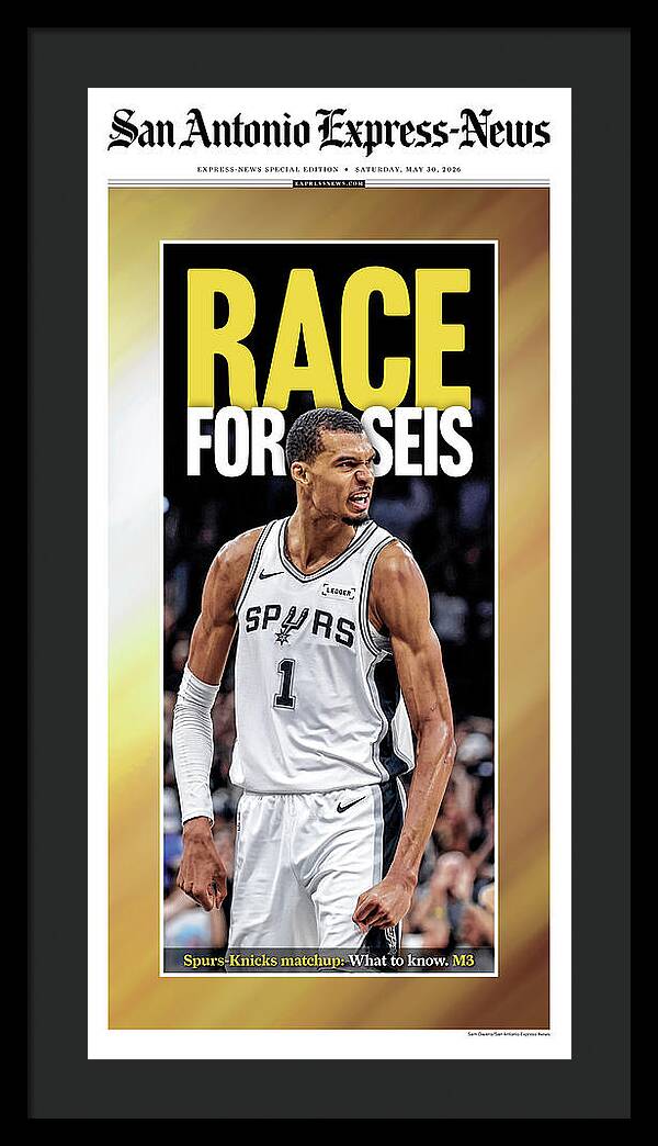 Spurs Race For Seis 2026 NBA Finals - Framed Print
