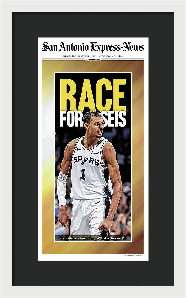 Spurs Race For Seis 2026 NBA Finals - Framed Print