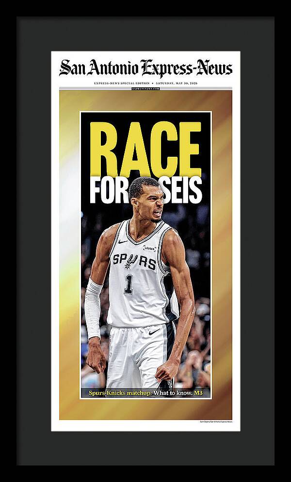 Spurs Race For Seis 2026 NBA Finals - Framed Print