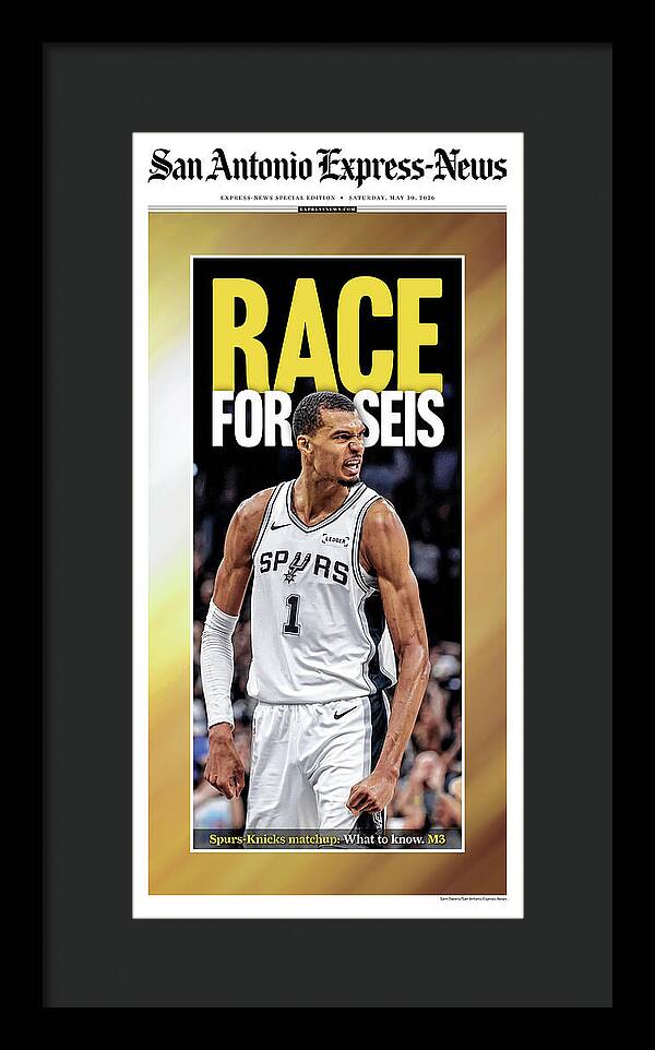 Spurs Race For Seis 2026 NBA Finals - Framed Print