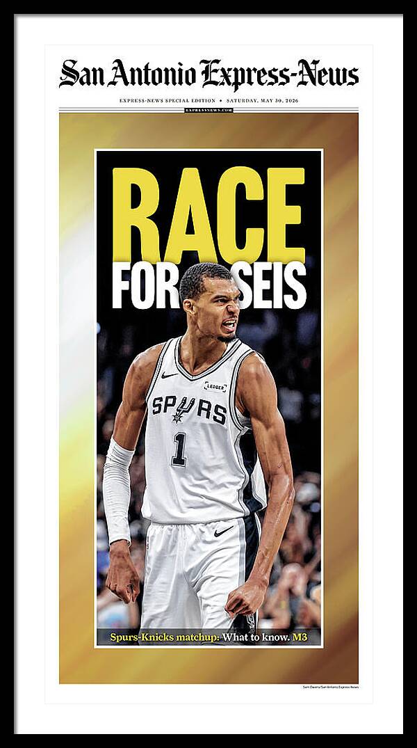Spurs Race For Seis 2026 NBA Finals - Framed Print