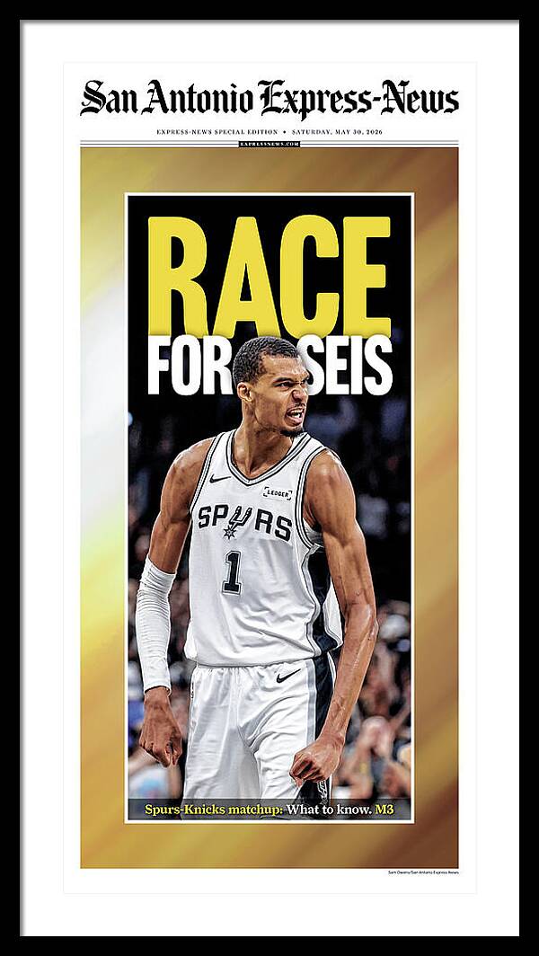 Spurs Race For Seis 2026 NBA Finals - Framed Print