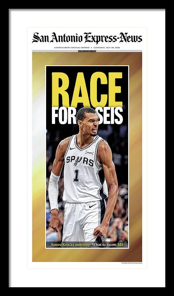 Spurs Race For Seis 2026 NBA Finals - Framed Print