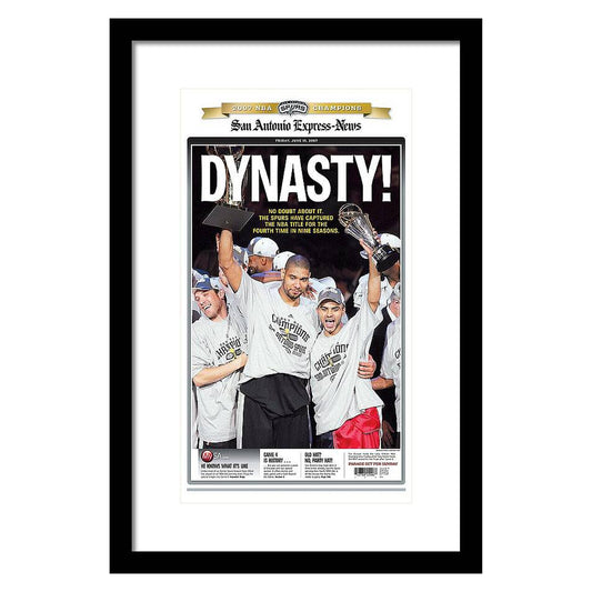San Antonio Spurs Dynasty NBA Champions 2007 - Framed Print